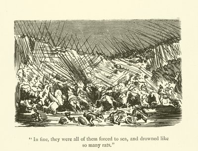 Ilustración para las obras de Rabelais de Gustave after Dore